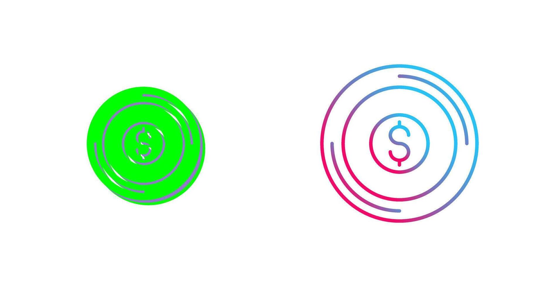 Coin Icon Design vector