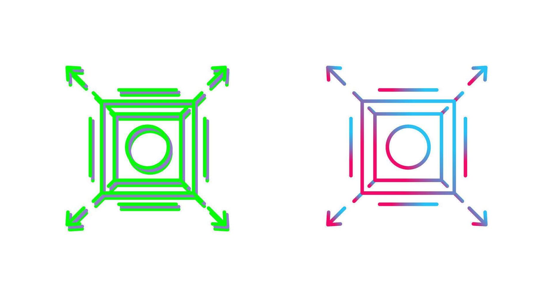 Maximize Icon Design vector