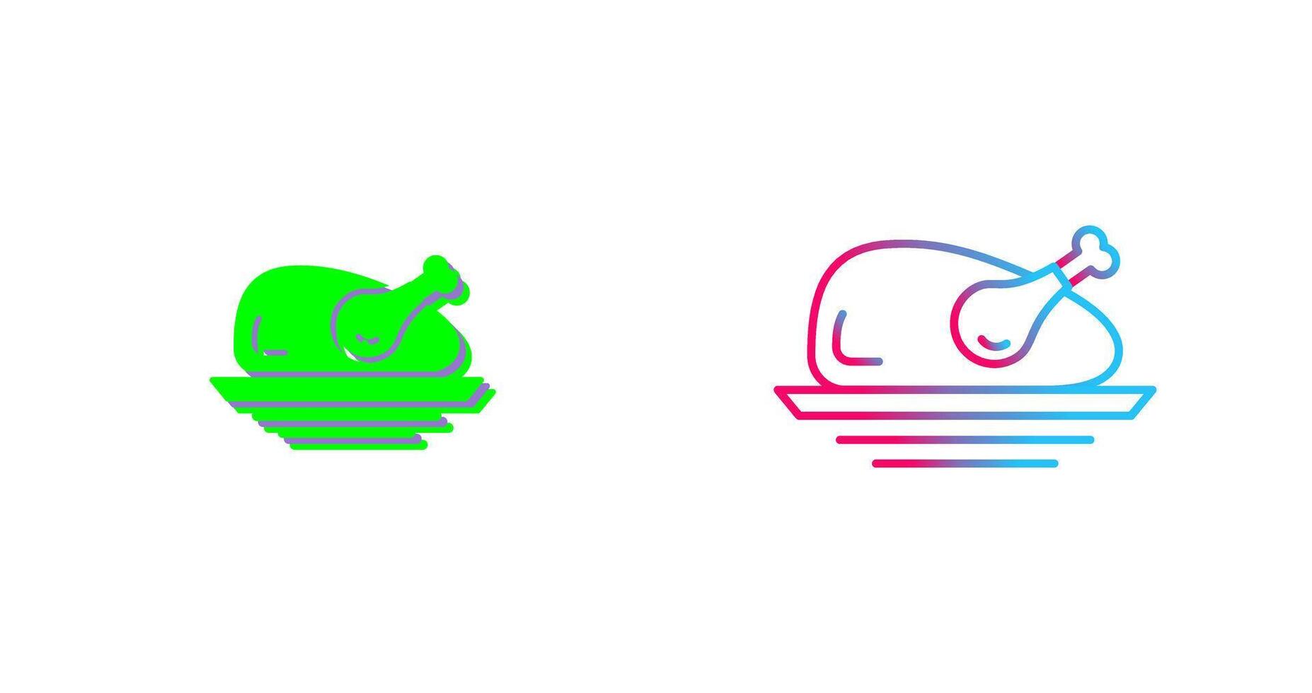 Chicken Icon Design vector