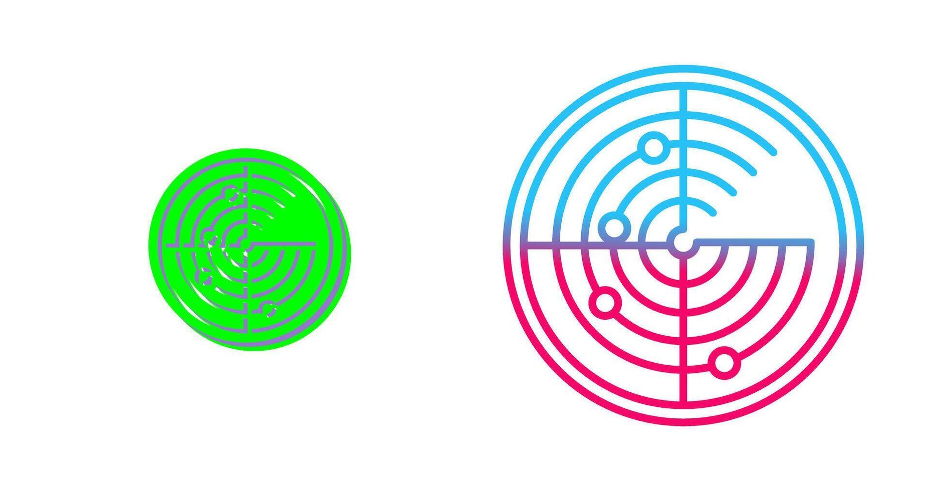 Radar Icon Design vector