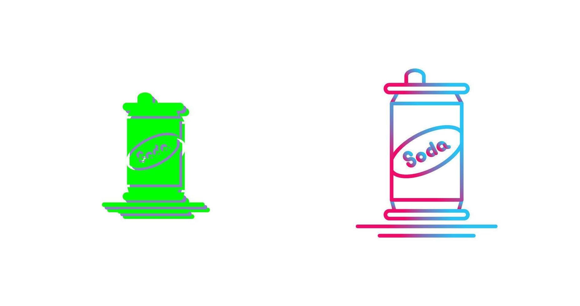 Soda Can Icon Design vector