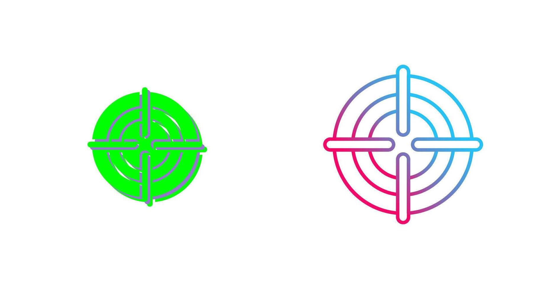Target Icon Design vector