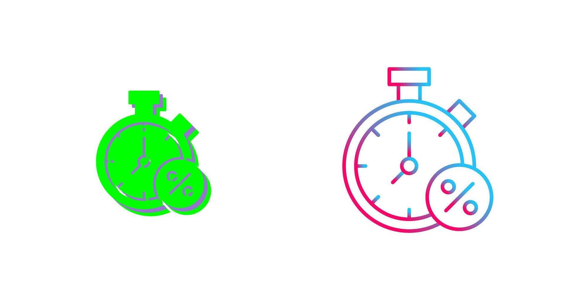 Timer Icon Design vector