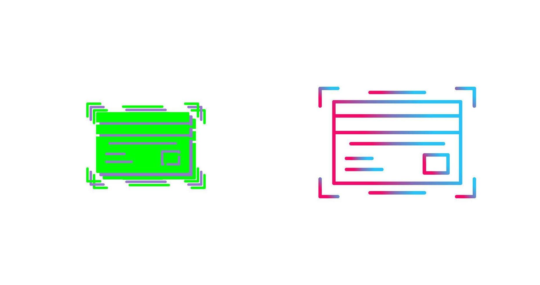 Credit Card Icon Design vector