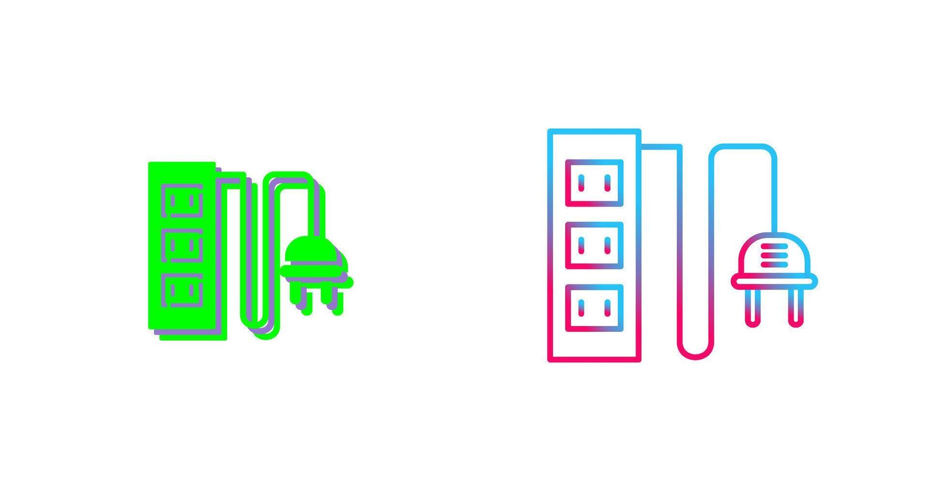 Power Socket Icon Design vector