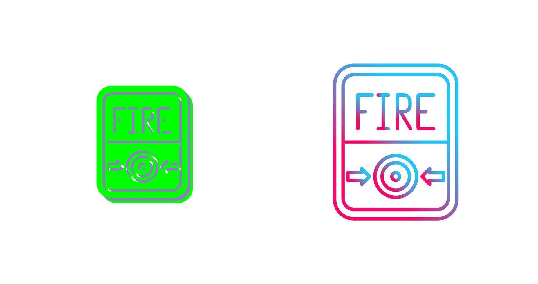 Fire Button Icon Design vector