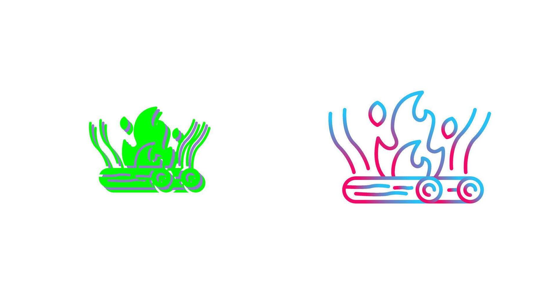 Bonfire Icon Design vector