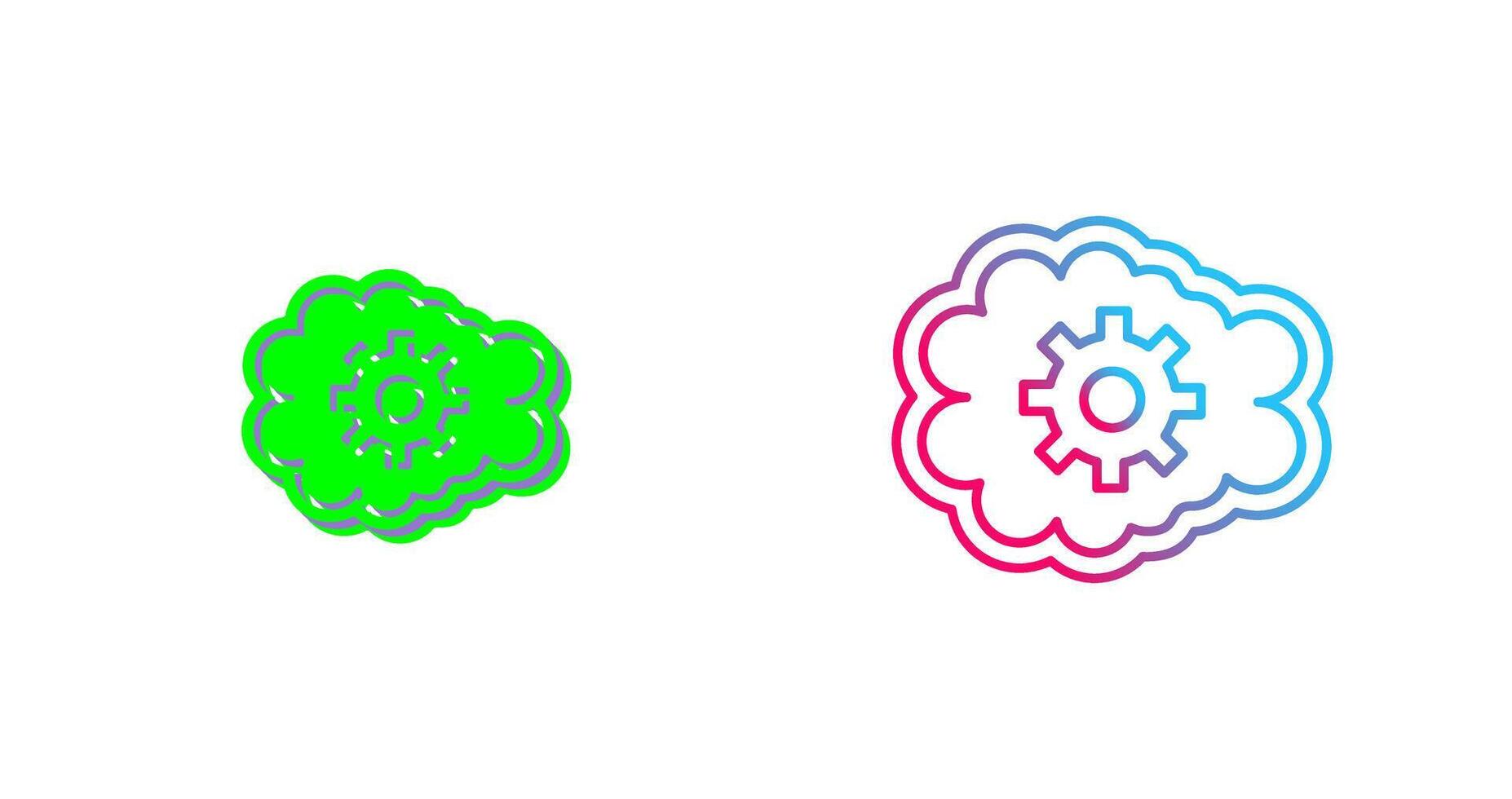 Mental Control Icon Design vector