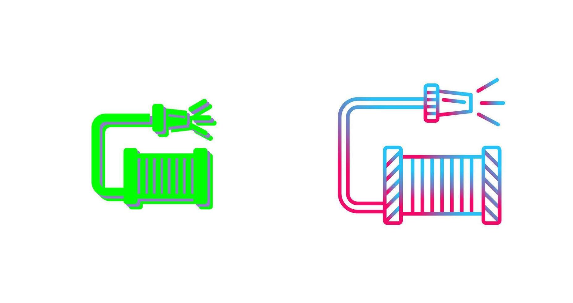 Water Hose Icon Design vector