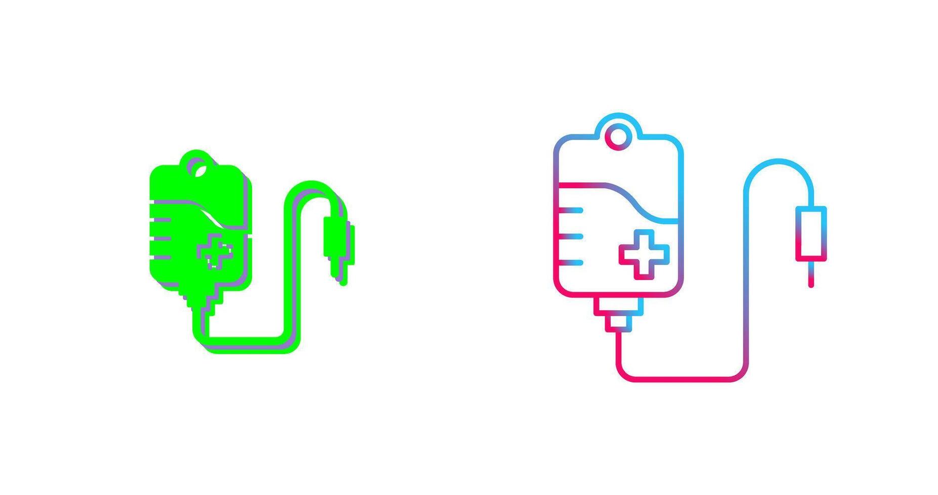 Blood Bag Icon Design vector