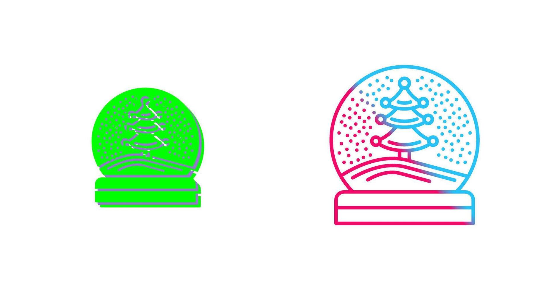 Snow Glob Icon Design vector