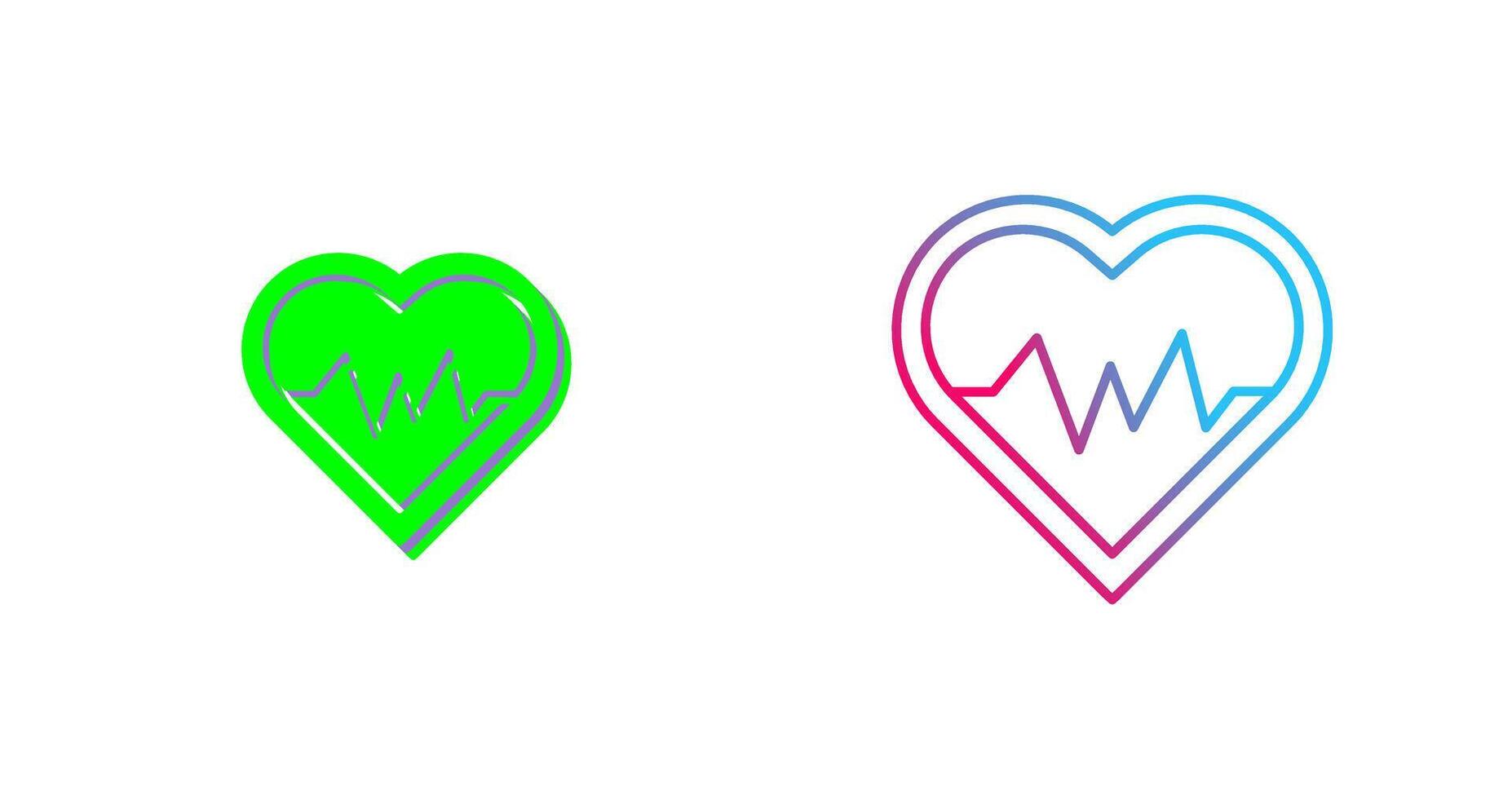 Heart Beat Icon Design vector