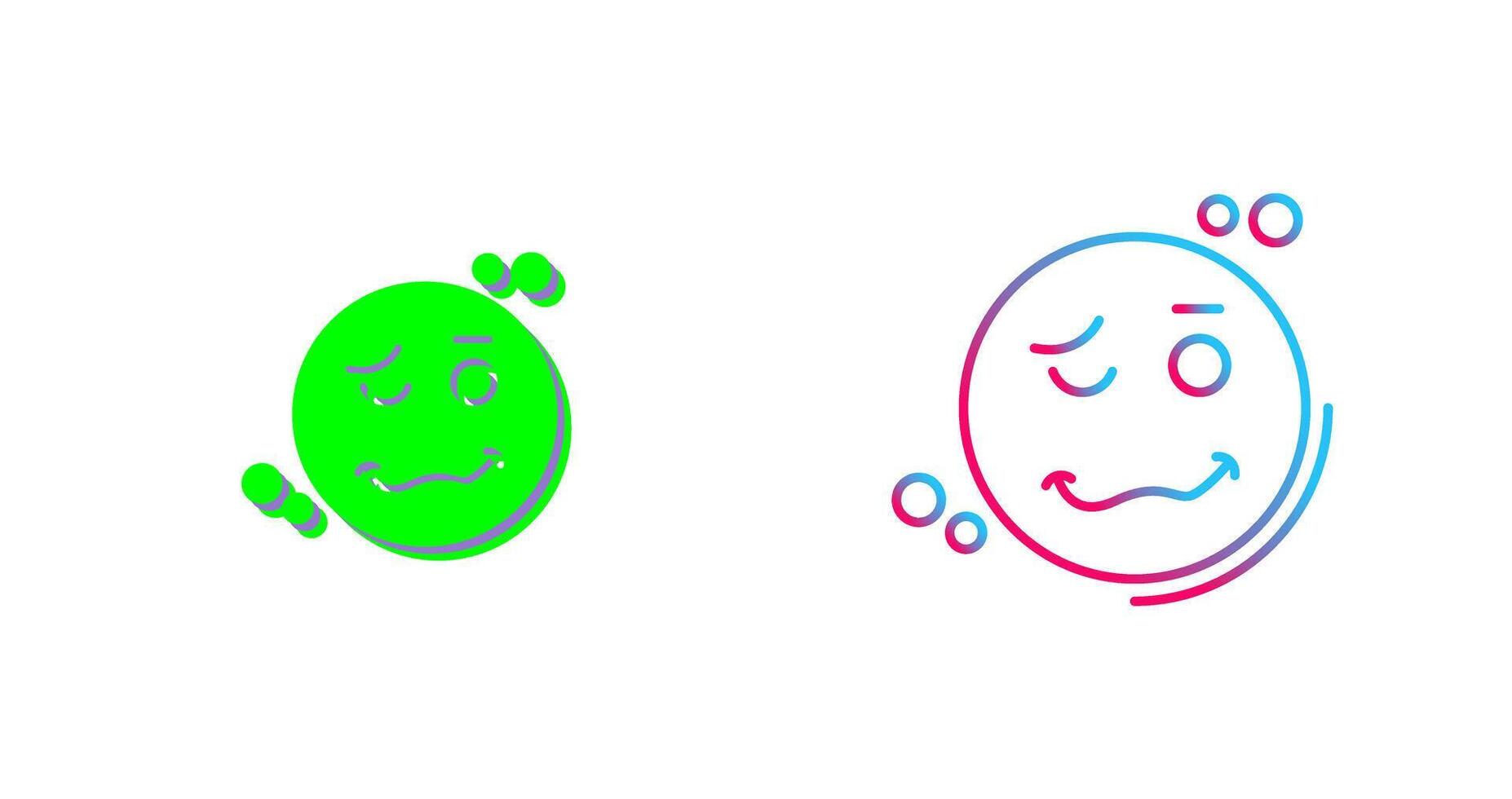 Drunk Icon Design vector