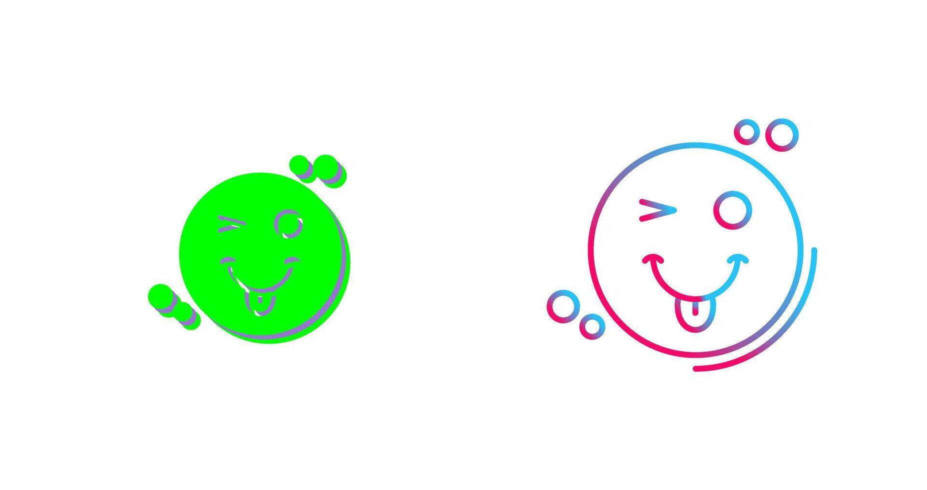 Tongue Out Icon Design vector