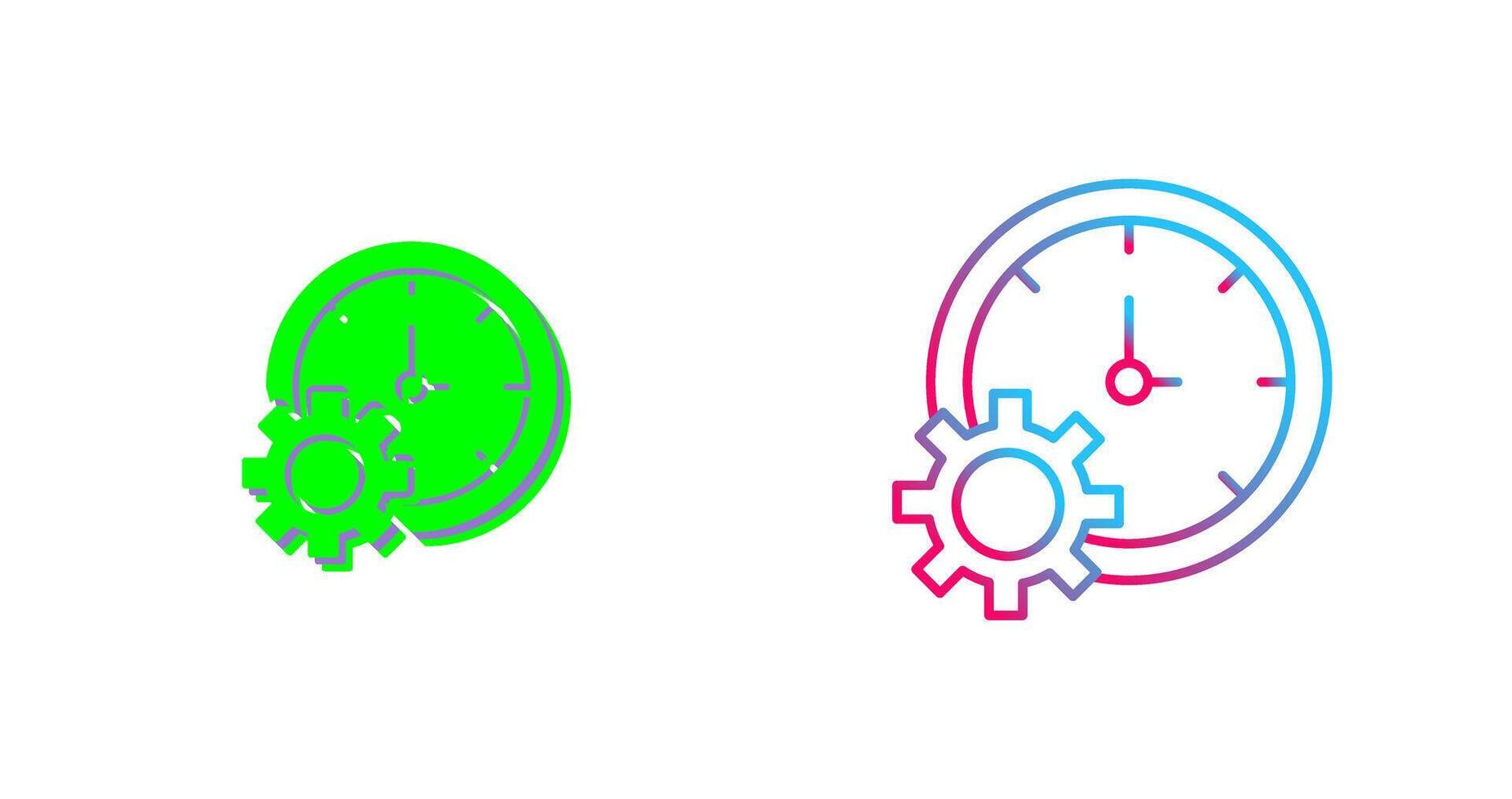 Time Setting Icon Design vector