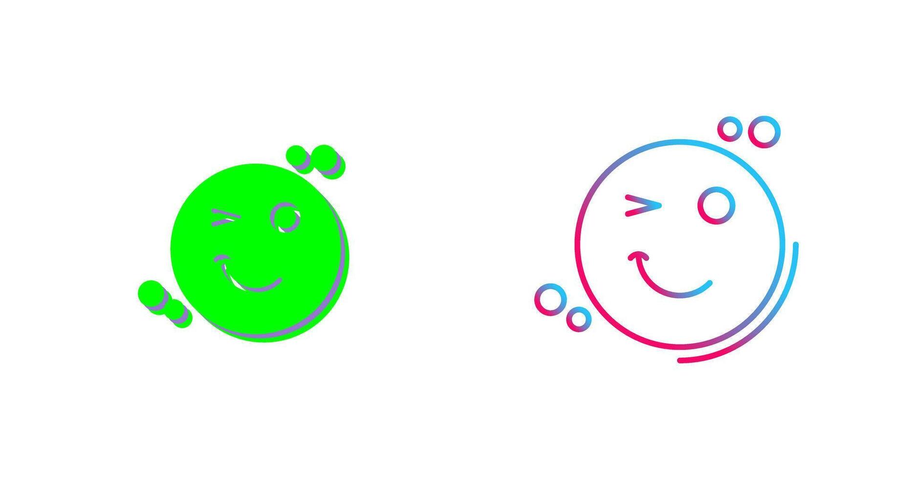 Wink Icon Design vector