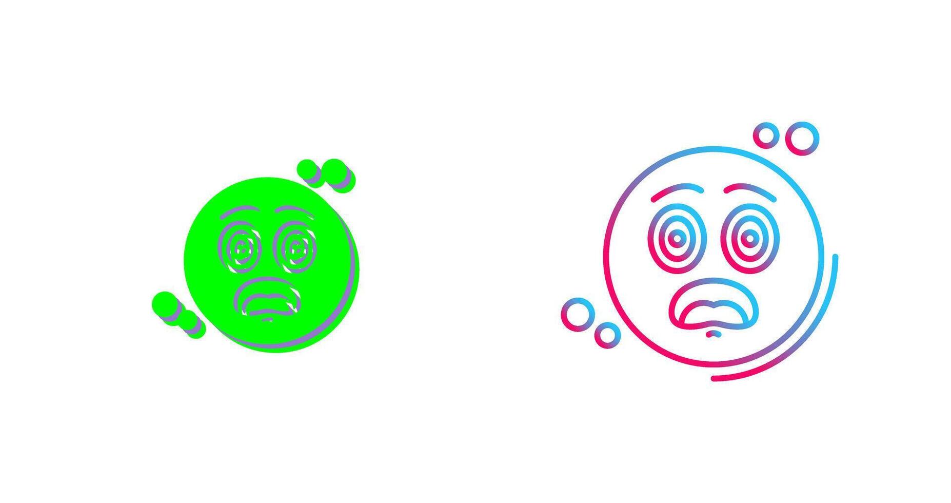 Dazed Icon Design vector
