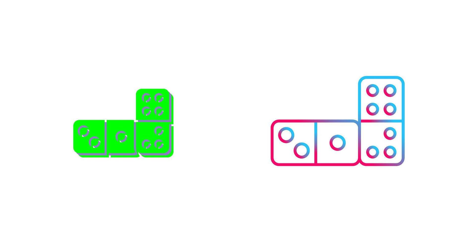 Domino Icon Design vector