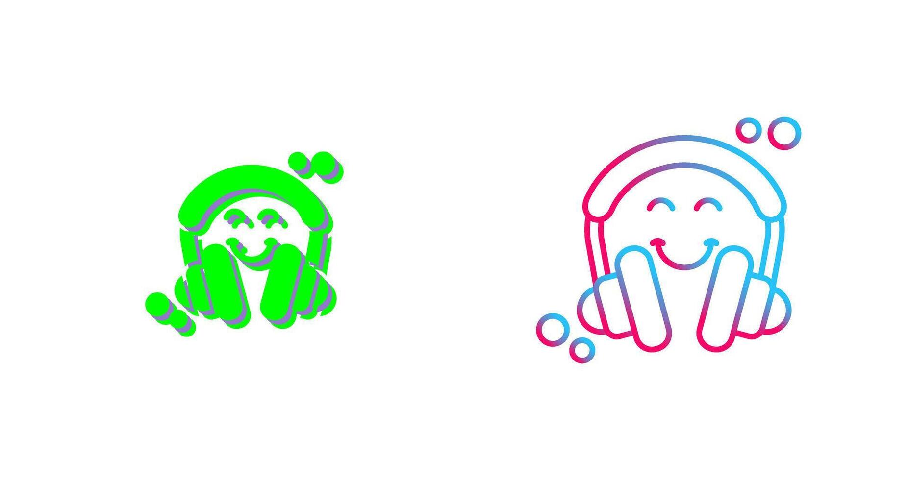 Headphones Icon Design vector