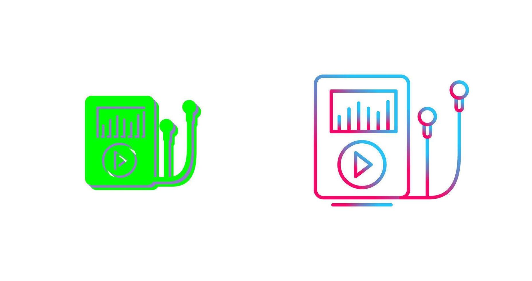 Music Player Icon Design vector