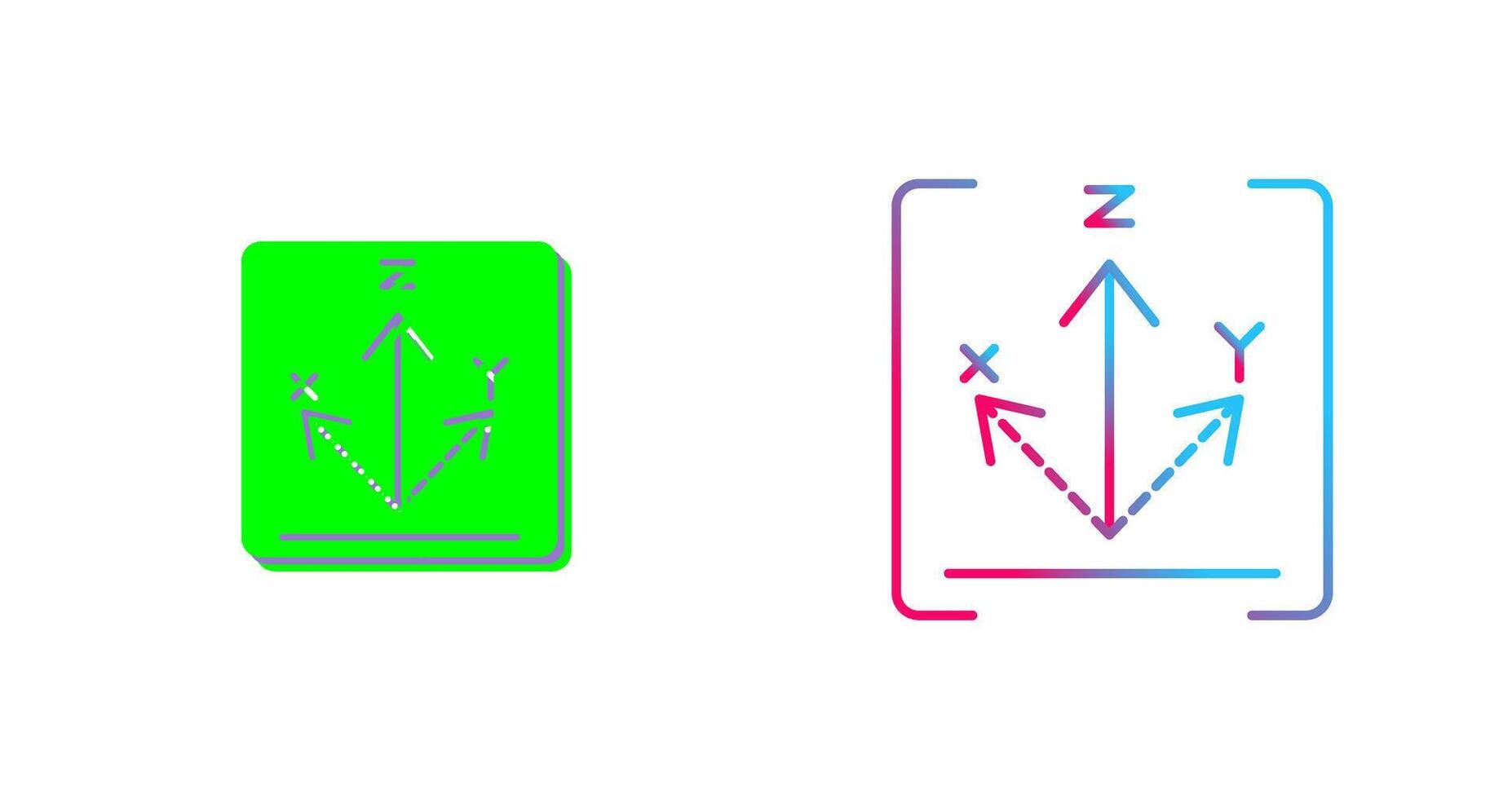 Axis Icon Design vector