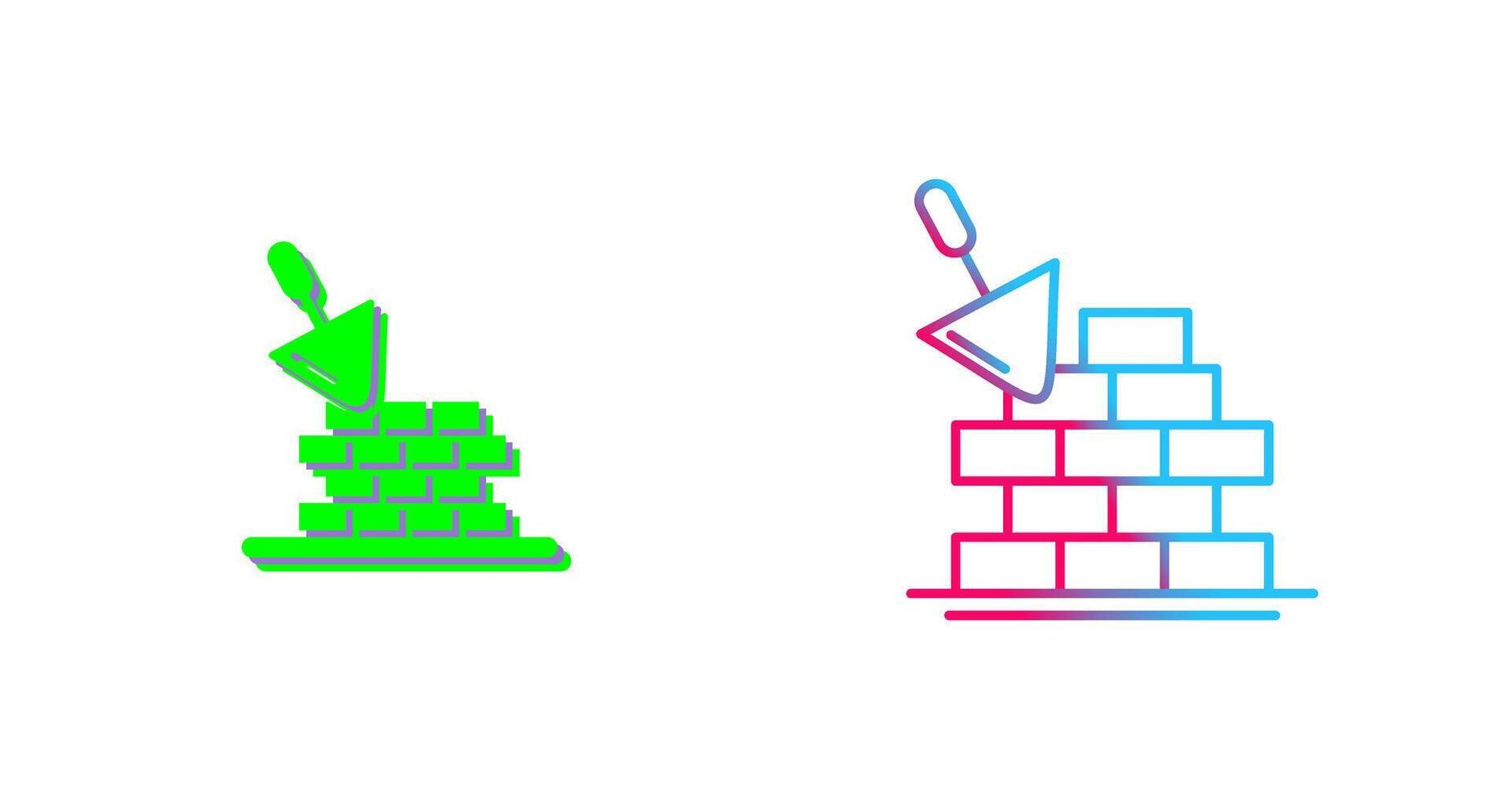 Brickwall Icon Design vector