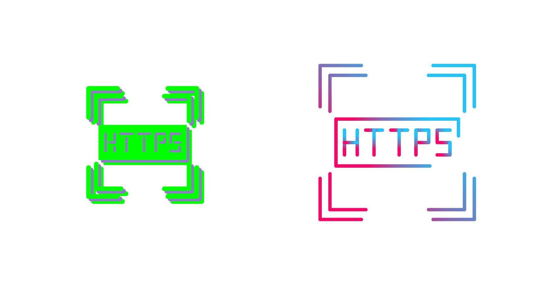 Https Icon Design vector