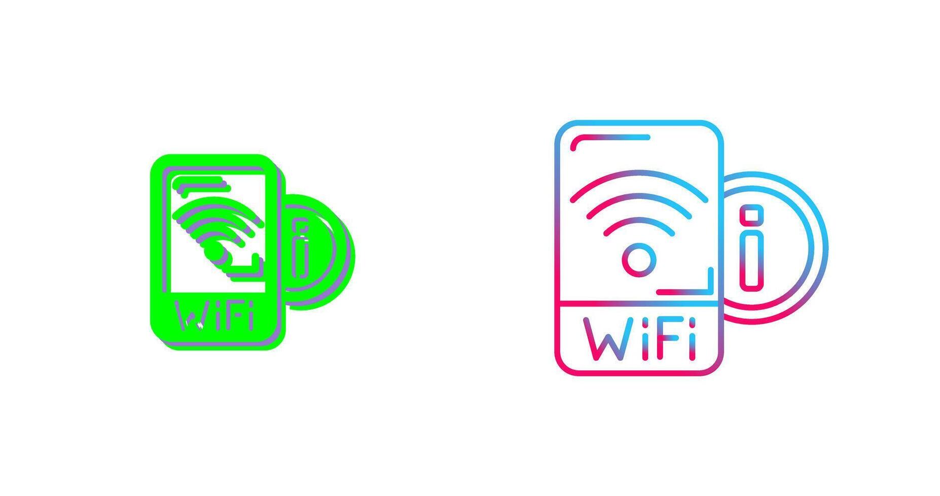 Wifi Signal Icon Design vector