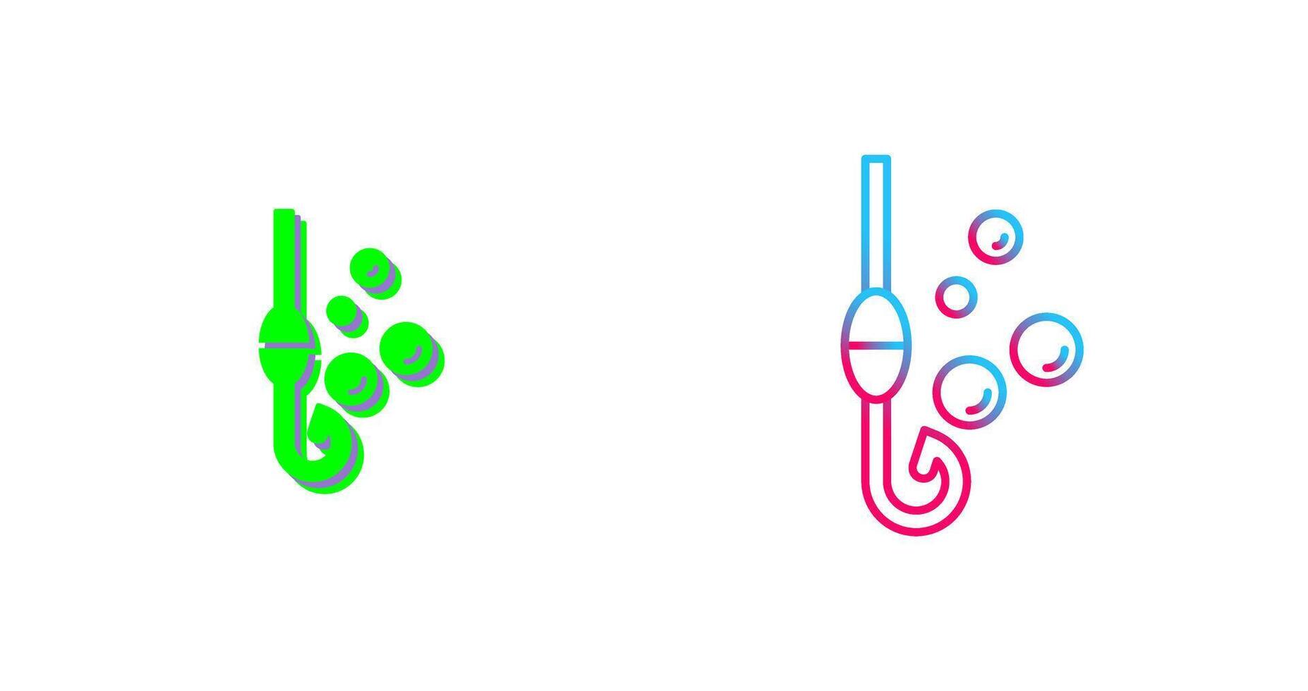 Fishing Hook Icon Design vector