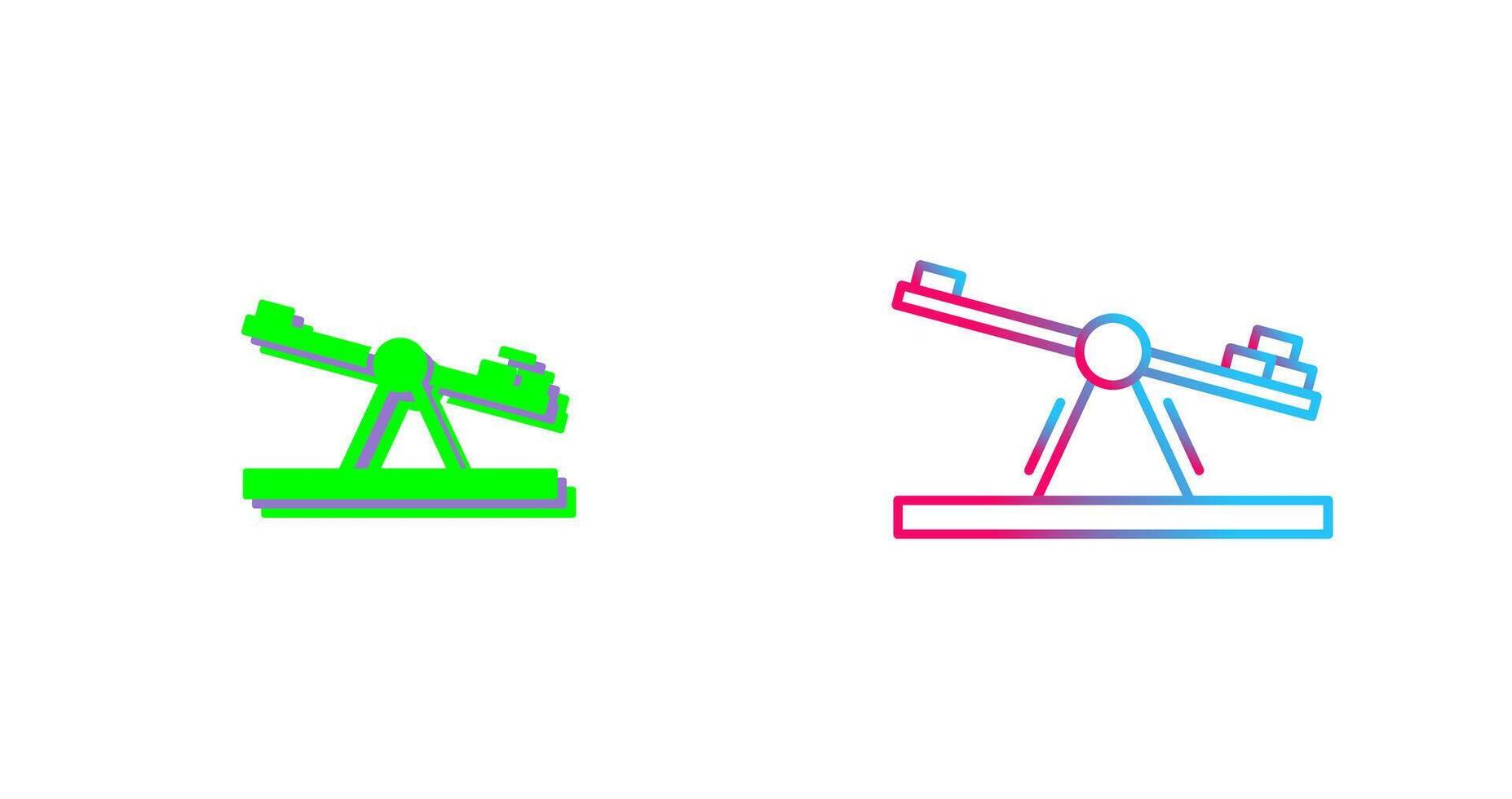Seesaw Icon Design vector