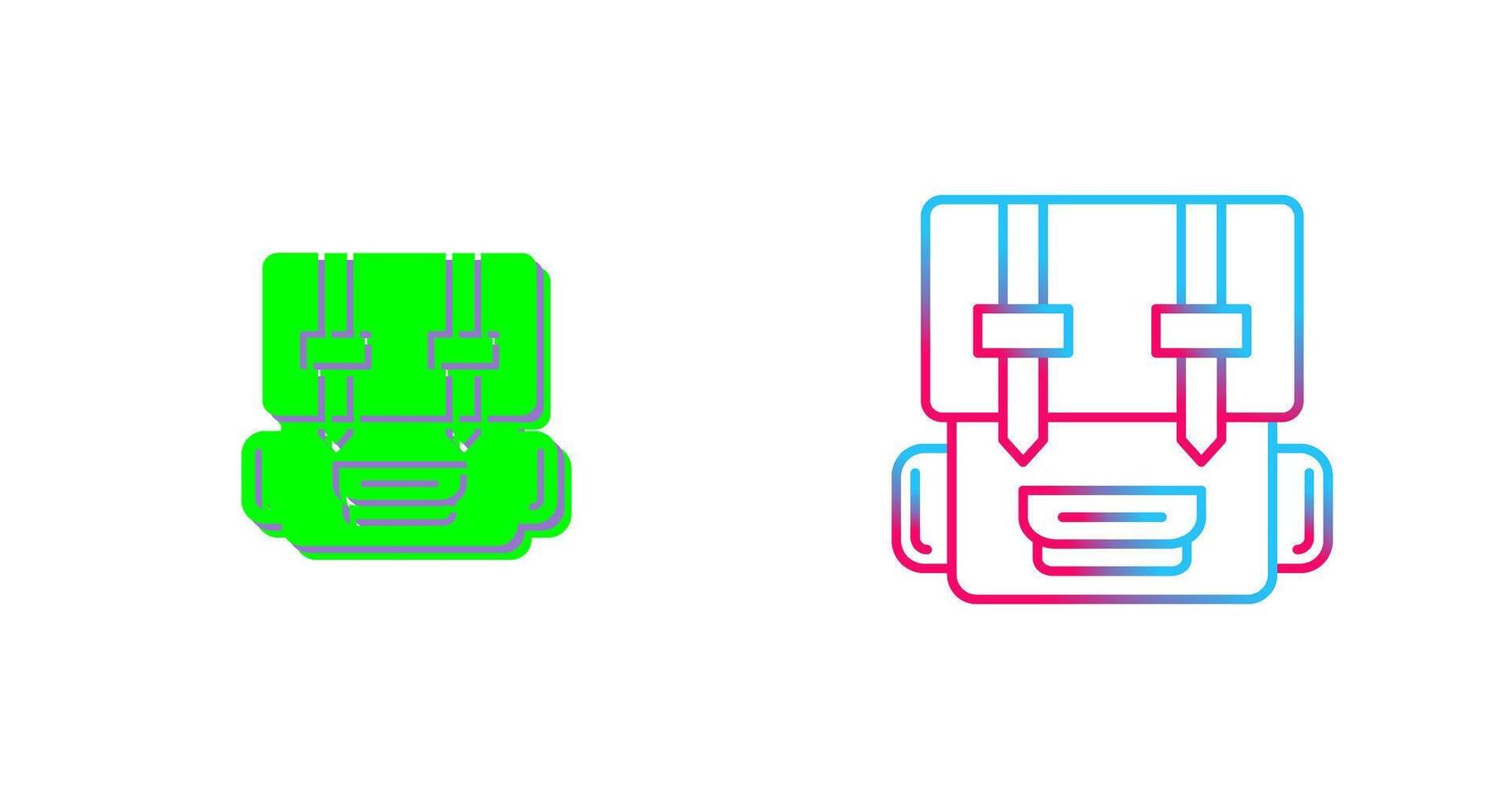 Backpack Icon Design vector