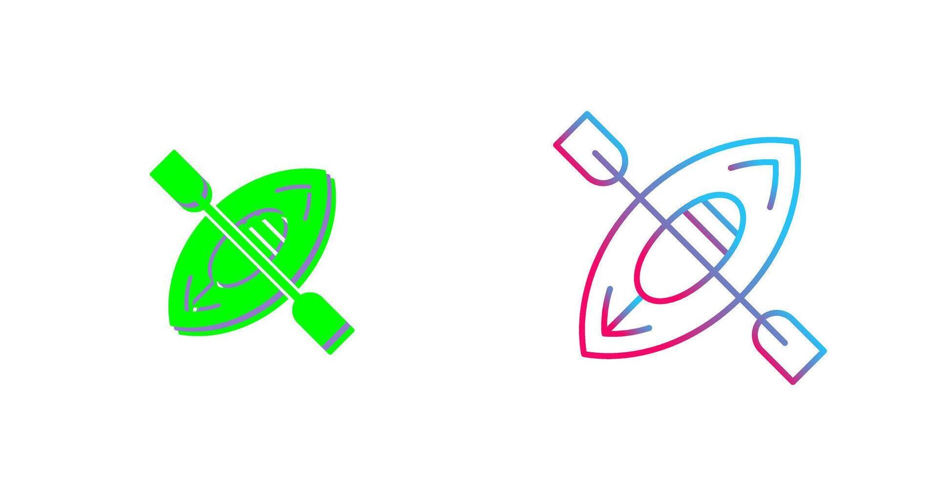 Kayak Icon Design vector