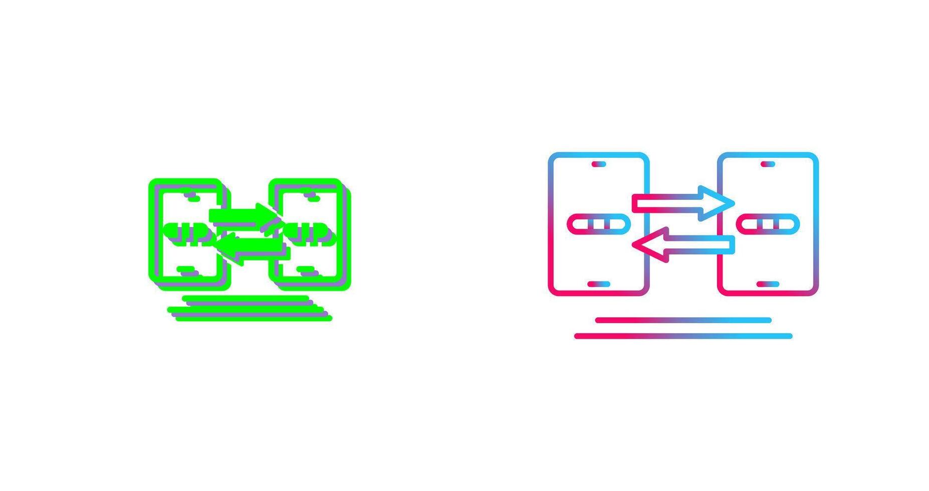 Data Synchronization Icon Design vector