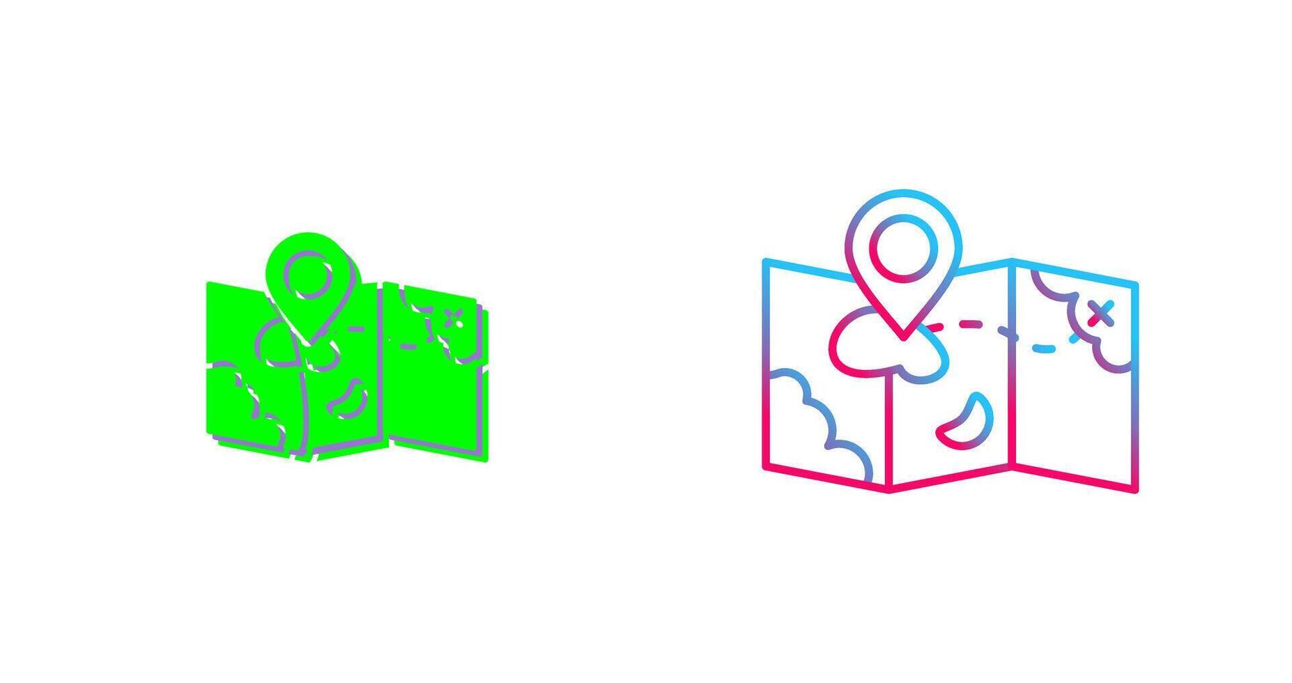Map Icon Design vector