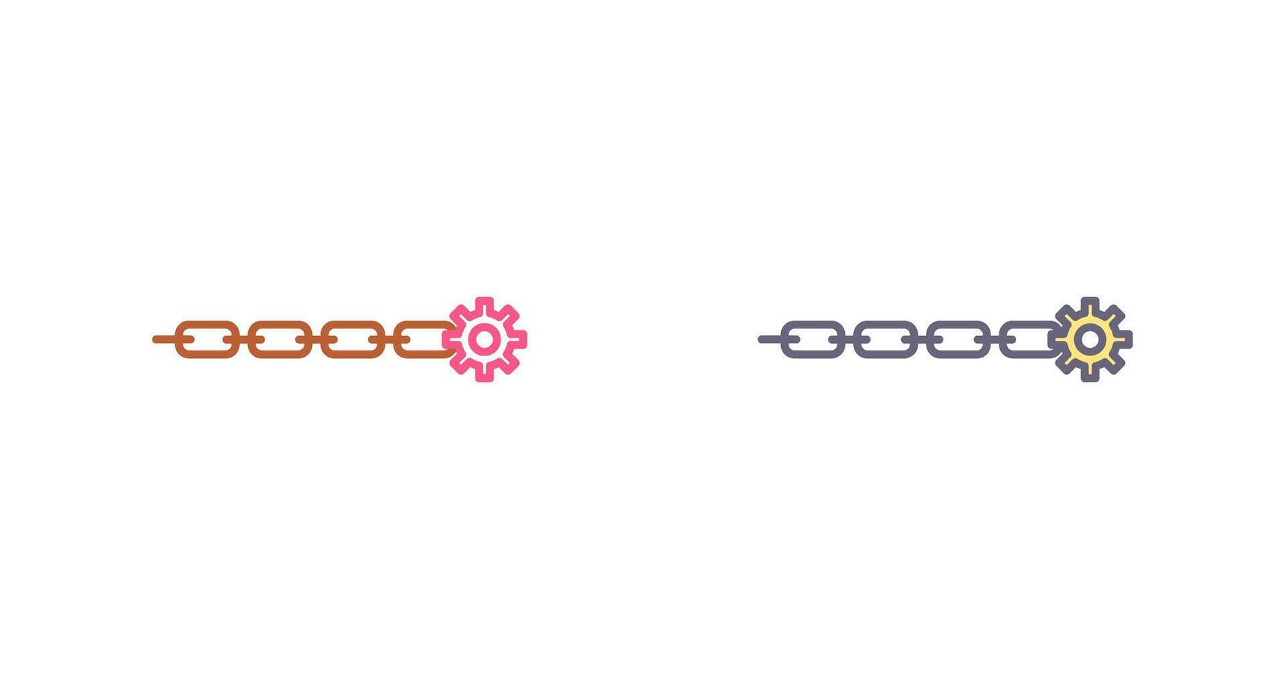 Unique Link Sales Icon Design vector