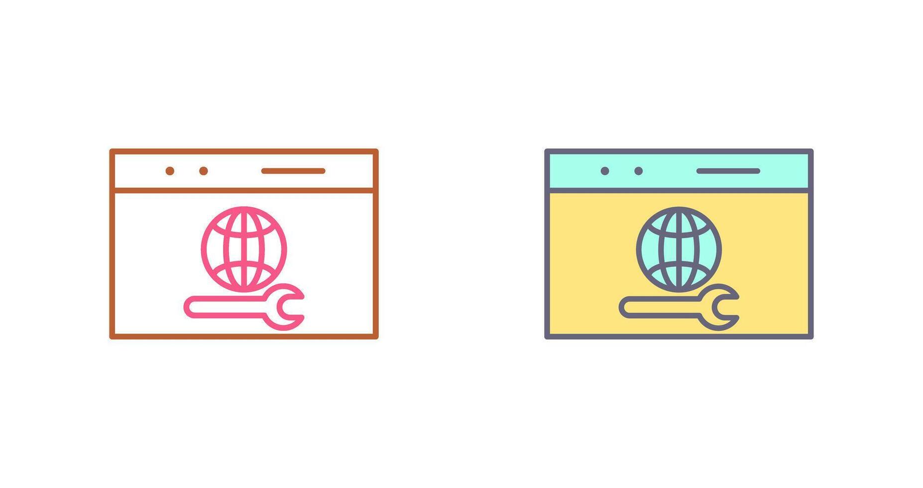 Unique Web Support Icon Design vector