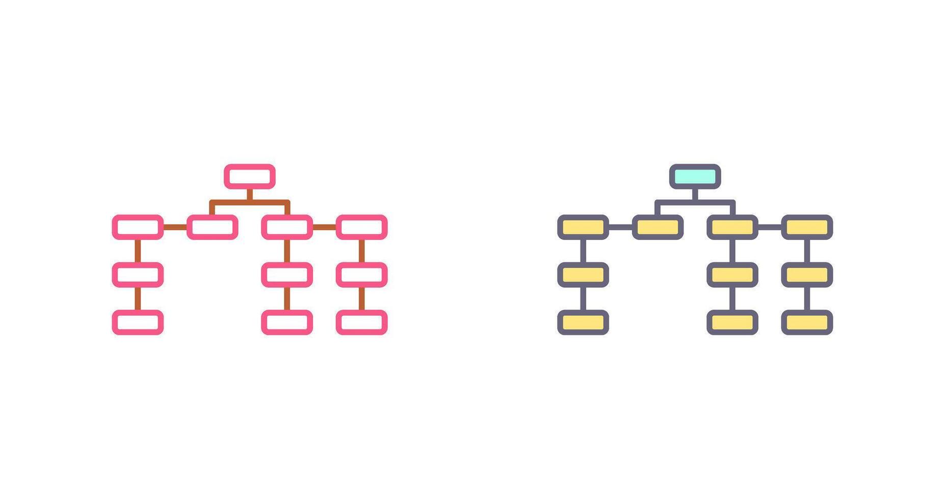 Unique Seo Structure Icon Design vector