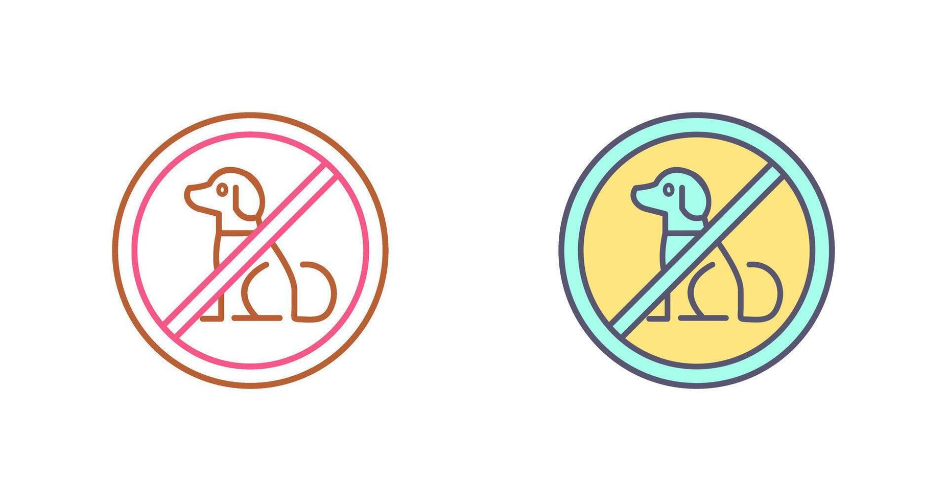 No Pets Icon Design vector