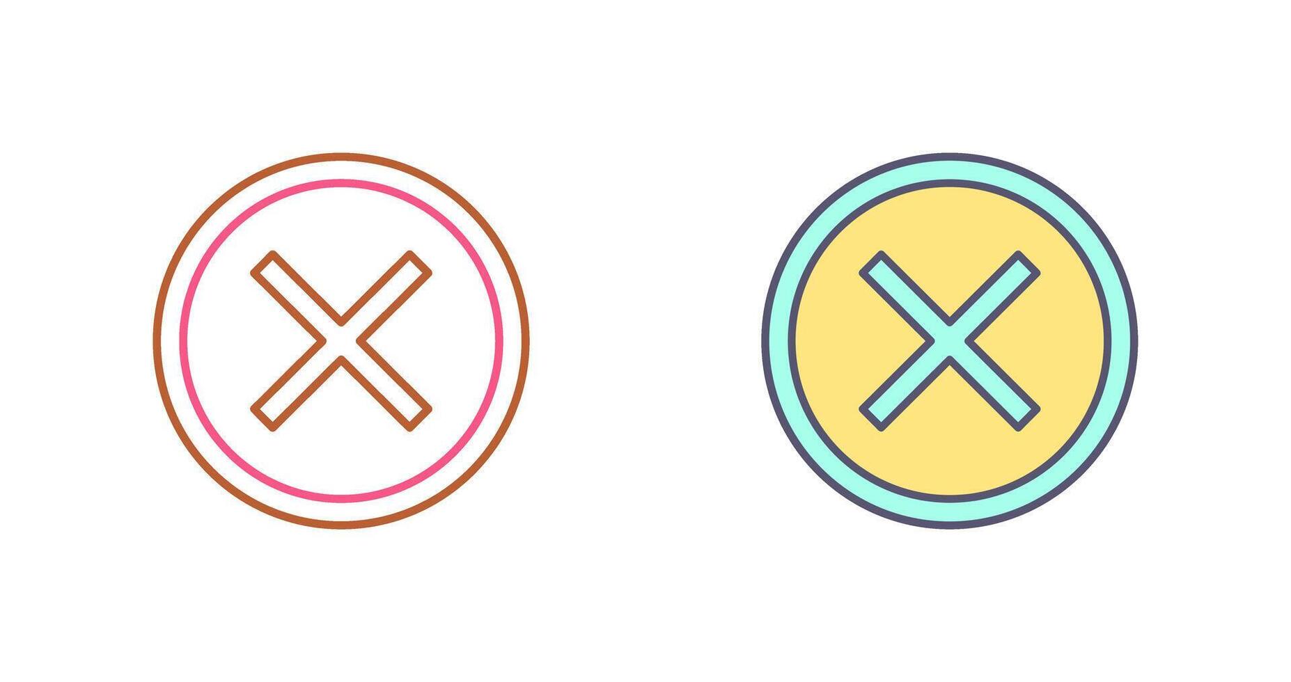 Do Not Cross Icon Design vector