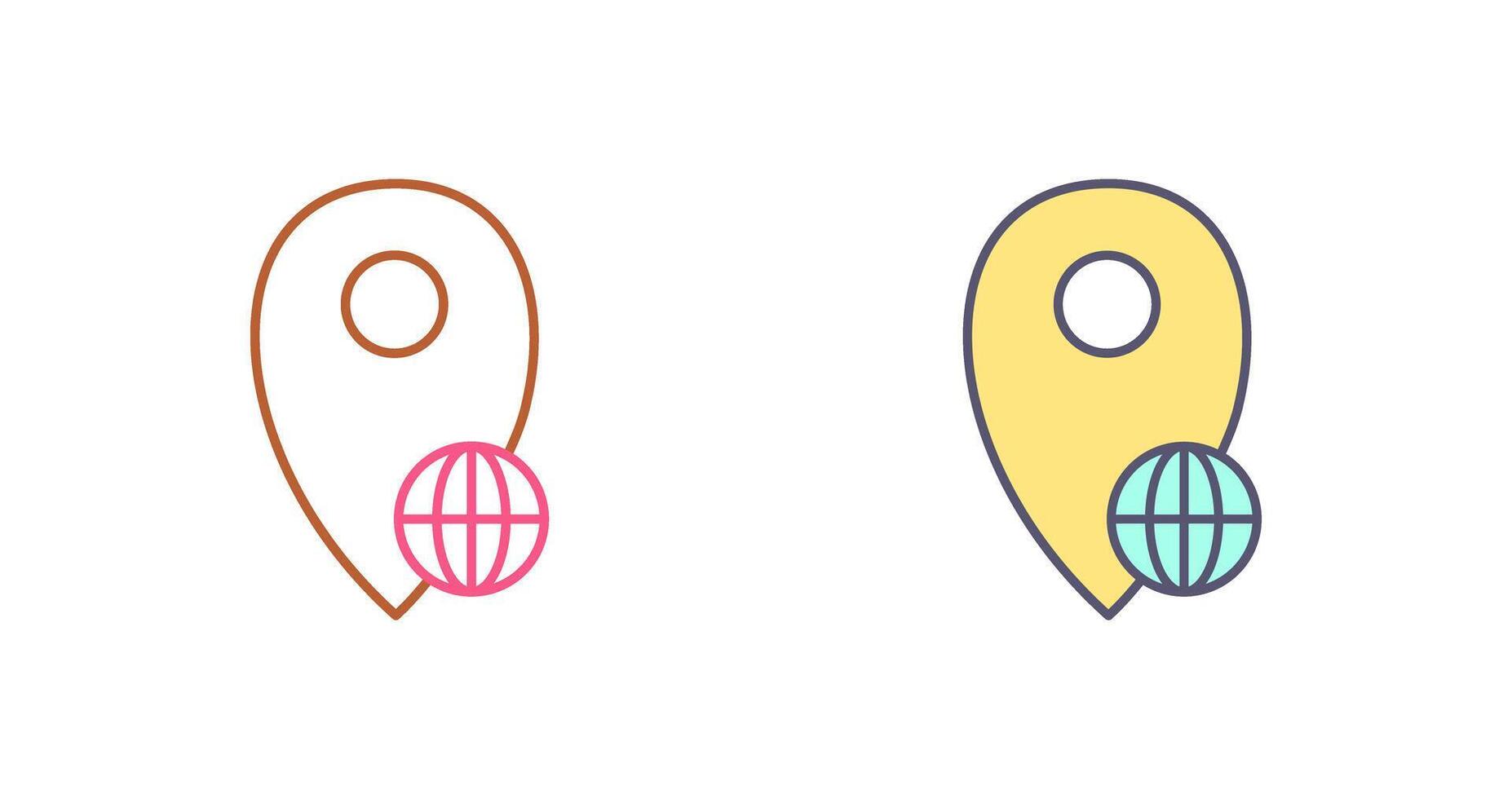 Global Locations Icon Design vector