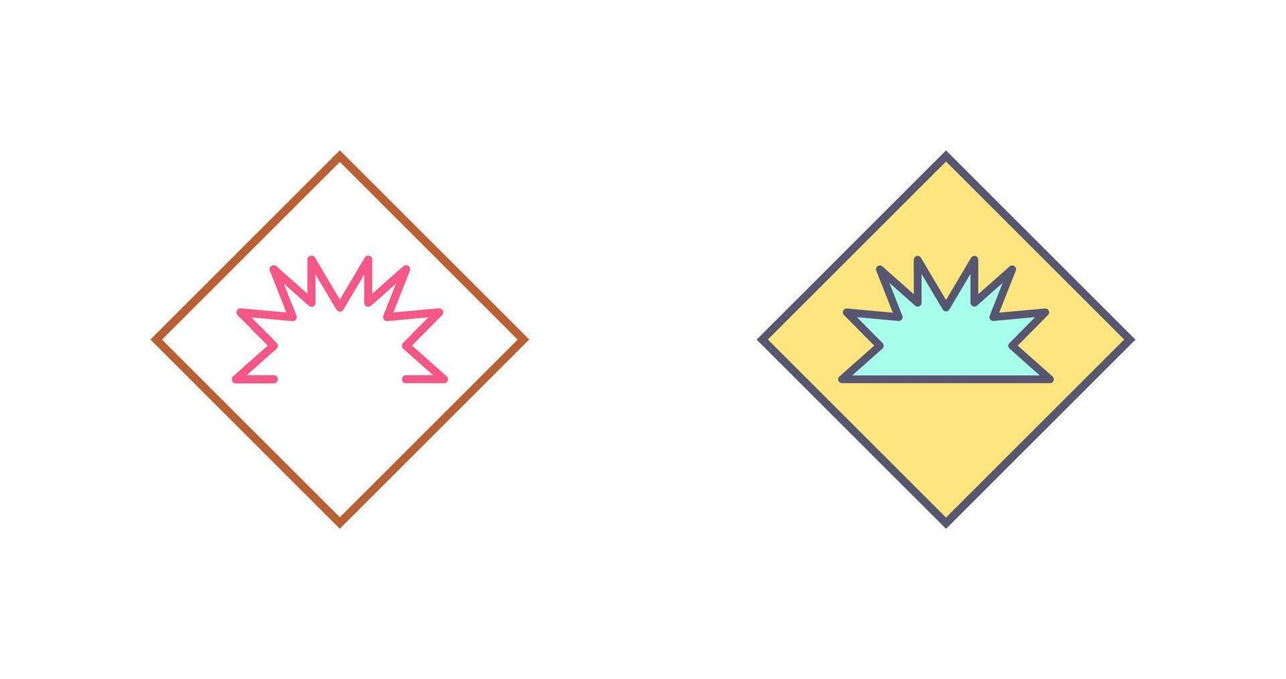 Danger of Welding Flash Icon Design vector