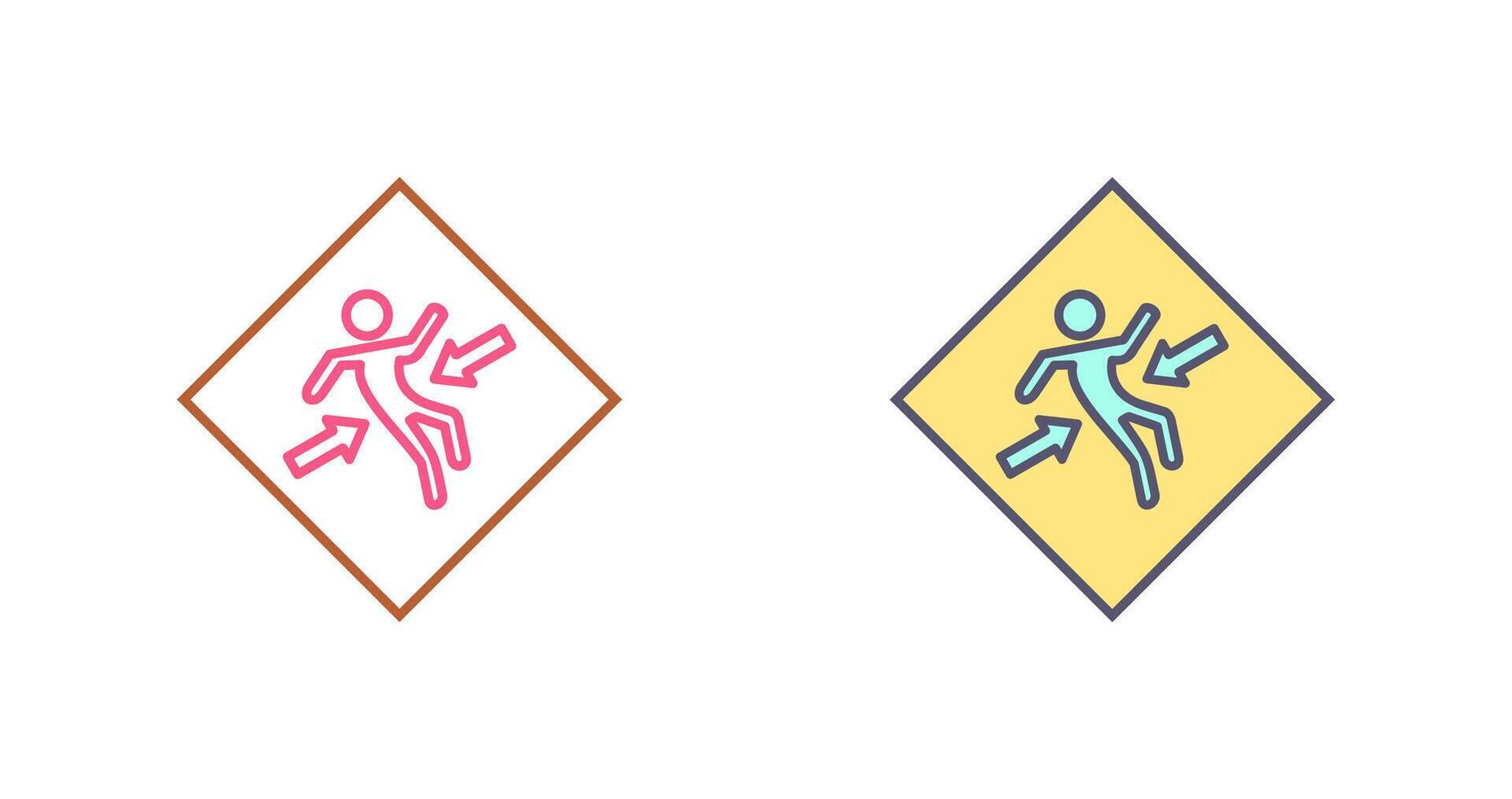 Crush Zone Icon Design vector