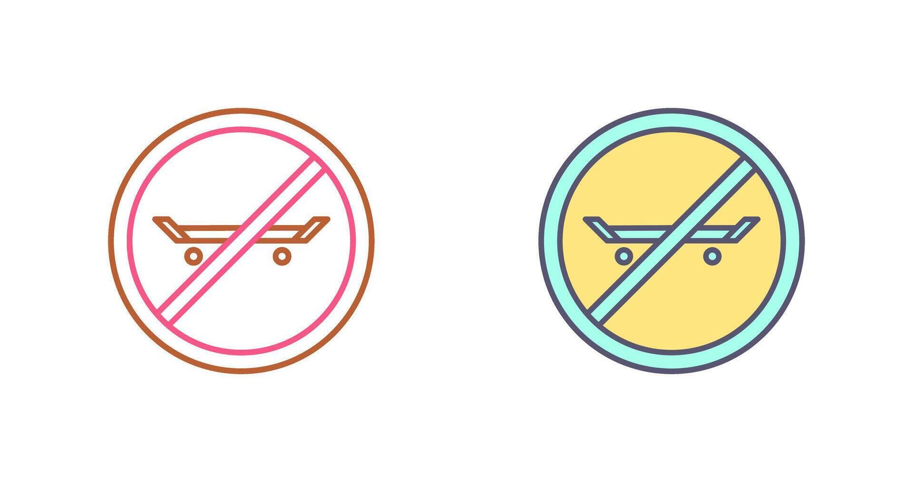 No Skating Icon Design vector