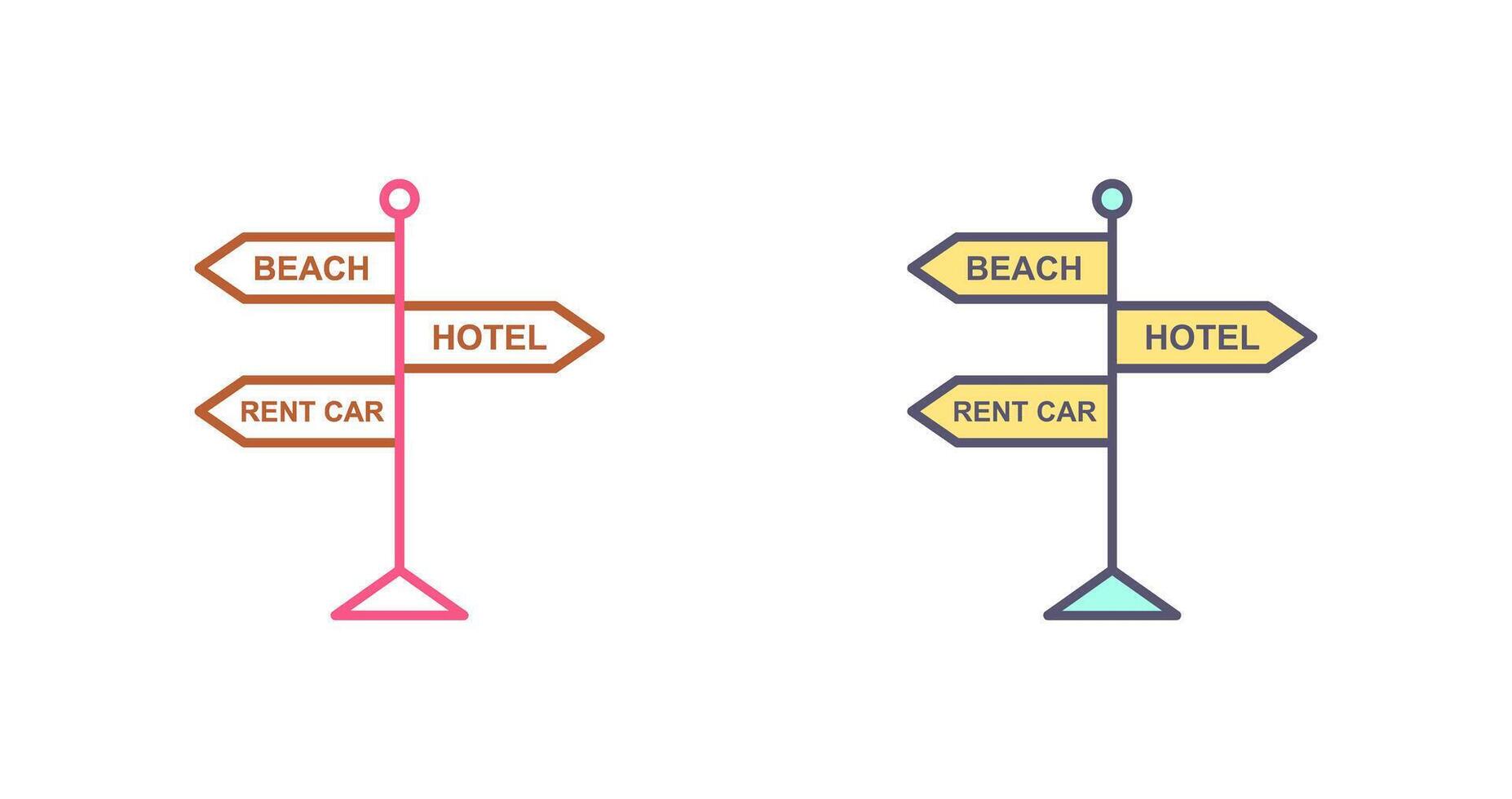 Signboard Icon Design vector
