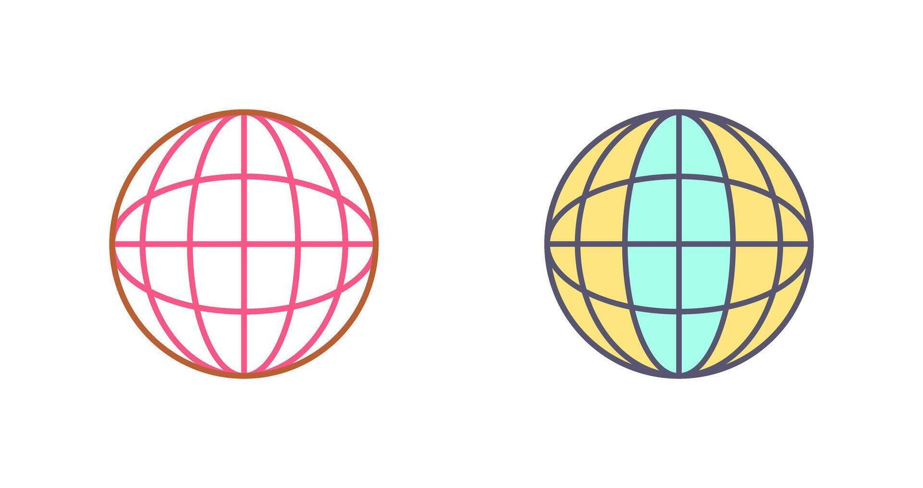 Globe Icon Design vector