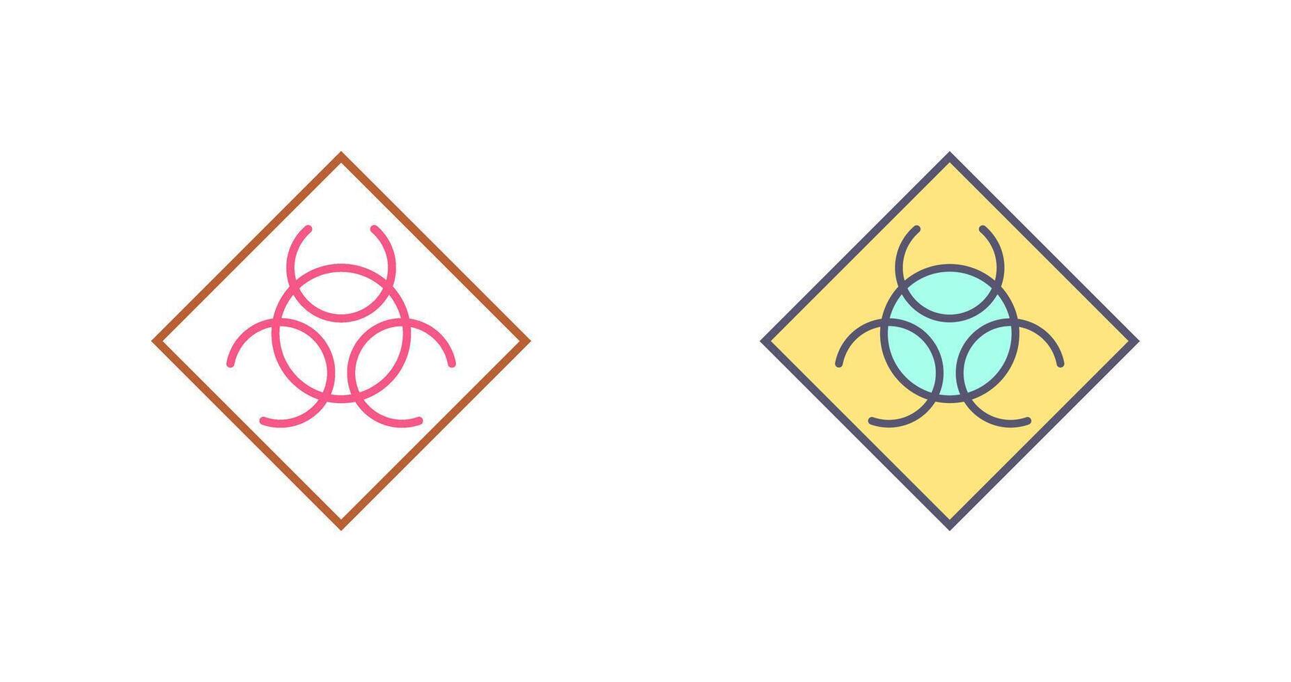 Biological Hazard Icon Design vector