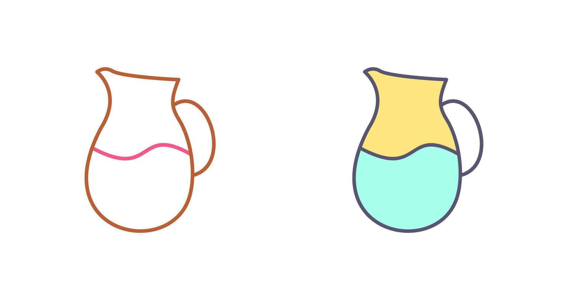 Milk Jug Icon Design vector