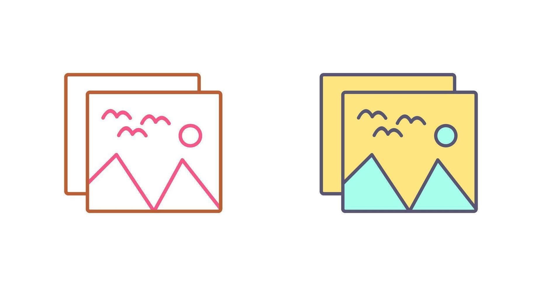 Pictures Icon Design vector