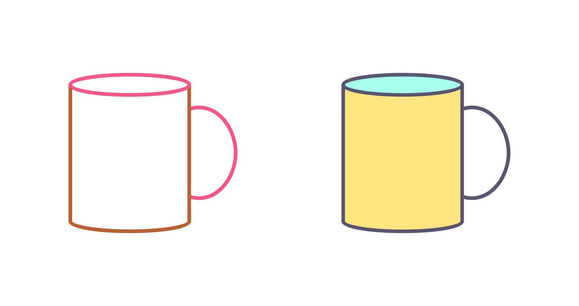 Coffee Mug Icon Design vector
