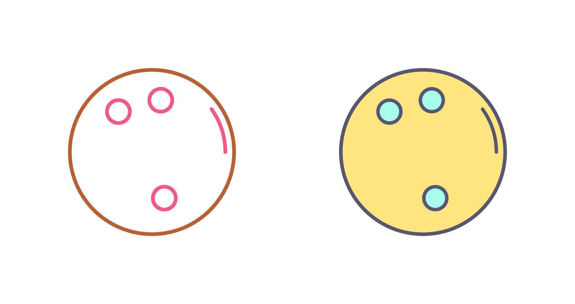 Bowling Ball Icon Design vector